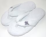 NY New York Yankees Pillow Plush Filp Flop Sandals Thongs Women's Size 7-8 MLB Baseball Sports Team