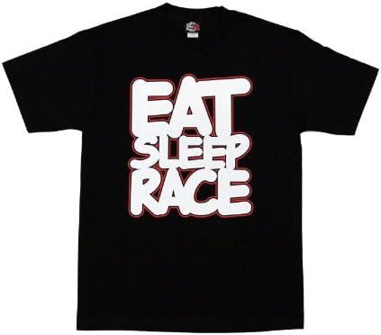 EAT SLEEP RACE Men's ESR is Huge T-Shirt Small Red