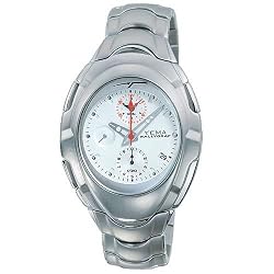 YEMA by Seiko of France RALLYGRAF Men's Silver-Tone Analog Quartz Chronograph Watch. Model: YM591