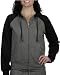 Ladies' Two-Tone Full-Zip Hooded Sweatshirt
