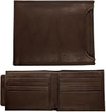 Fossil Mens Leather Bifold Wallet - Chicago Sliding 2 in 1 Wallet (Color: Brown)