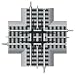 Lionel FasTrack 90 Degree Crossover Track - 612019