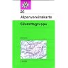DAV Alpenvereinskarte 26 Silvrettagruppe  1 : 25 000 Skirouten: Topographische Karte