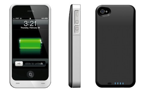 Boost Case Plus - Protective Case & 2200mAh Extended Battery for iPhone 4 4S (Fits all models iPhone 4S /4)