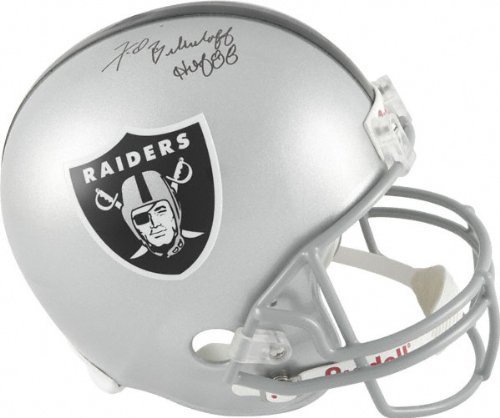 Fred Biletnikoff Autographed Helmet | Details: Oakland Raiders, Riddell Replica Helmet, HOF '88 Inscription