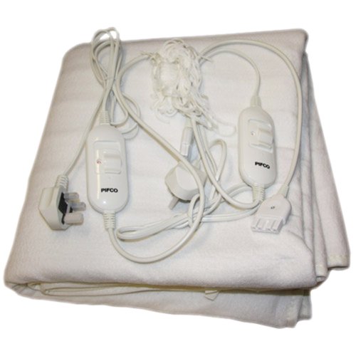 King Size Electric Blanket - Washable - 158cm x 153cm - Twin Controllers - Dual Control