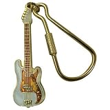 プレシジョンベース ギター 白 キーホルダー Elec Bass Guitar Keychainの画像