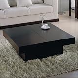 Nile Square Motion Storage Coffee Table in Wenge