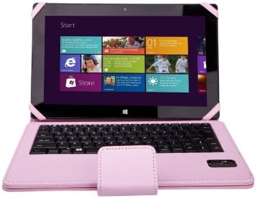 eTopTrade Pink Separable Removable Wireless Bluetooth 3.0 Keyboard PU Leather Stand Case Cover with Touchpad Auto-Sleep & Week for Microsoft Surface RT /Surface Pro /Surface 2 /Surface Pro 2 10.6 inch HD Windows 8 /RT Tablet