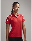 Tri-Mountain Performance Women's Three Button Placket Golf Shirt. 171