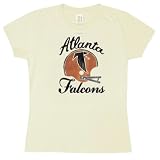 Atlanta Falcons - Distressed Helmet Ladies T-Shirt - Small