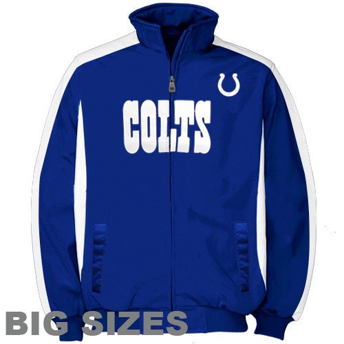 Indianapolis Colts Royal Blue Big Sizes Full Zip Track Jacket (XXXX-Large)