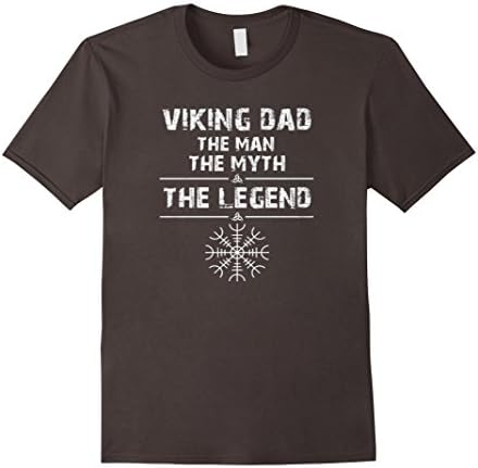 Men's Viking Dad-The Man, The Myth, The Legend Shirt XL Asphalt