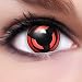 Farbige Kontaktlinsen Crazy Color Fun Contact Lenses 'Mangekyou Sharingan' Topqualität inkl. 50 ml 