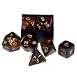 Orange Amber Magma 7-piece Dice Set