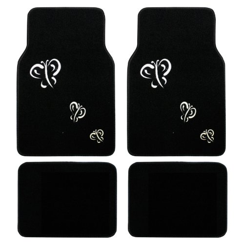 Click here for White Butterfly Front & Rear Carpet Car Truck SUV... prices