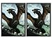 100 Another Rough Day Dragon Deck Protectors Max Protection Shuffle Tech Art Sleeves 2-Packs - Standard Gaming Size Black