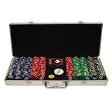 500 Soprano Striped 10g Clay Poker Chips w/Aluminum Case