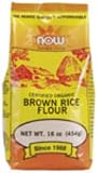 Brown Rice Flour - 1 lb. - Organic, Non-GE, Ships Ground Only