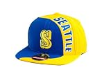 MLB Men's Seattle Mariners Sidewinder Snapback Cap (Royal/Gold, Adjustable)