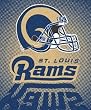 St. Louis Rams 50"x60" Lights Style Royal Plush Raschel Throw Blanket - Football Sports Merchandise