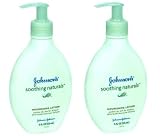 Johnson's Soothing Naturals Nourishing Lotion ~ 11 Oz~ Soothes Dry Skin for 24 Hours (2 Pack)