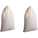 Household Essentials Natural Cotton Laundry Bag Extra Large (2, 1Pack)