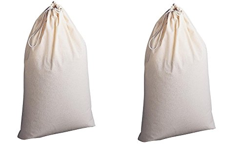 Household Essentials Natural Cotton Laundry Bag Extra Large (2, 1Pack)