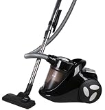 Designer Habitat - 2400W Cyclonic Bagless Cylinder Vacuum Cleaner 4 Litre Dust Capacity - Black/Silver