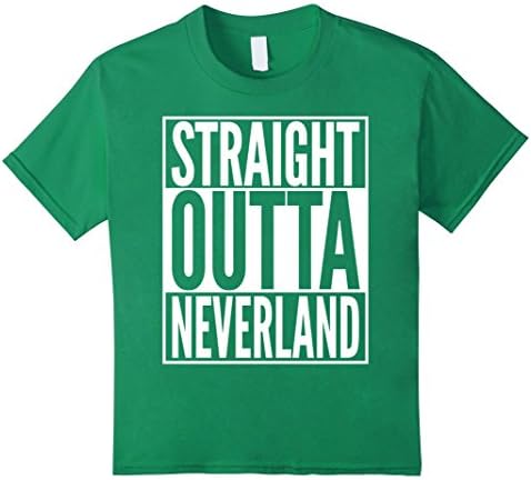 Kids Straight Outta Neverland T-Shirt - 5 COLORS AVAILABLE 8 Kelly Green