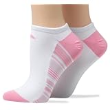 Adidas Women's Striped Microfiber Aloe No Show Socks, 2-Pack at adidas