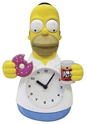 The Simpsons Homer Moving Arms Wall Clock