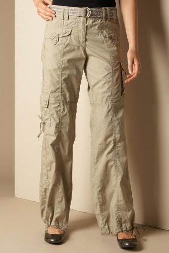 Pure Cotton Belted Cargo Trousers