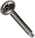 Small Parts 0824KPM410 410 Stainless Steel Self-Drilling Screw, Plain Finish, Modified Truss Head, Phillips Drive, #2 Drill Point, #8-18 Thread Size, 1-1/2