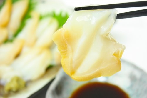 お刺身生つぶ貝500g（刺身用・寿司用開き）銀座のお寿司屋さんにも卸しています！この旨さまさに最上級。たっぷりサイズ★