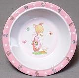 Precious Moments Melamine Feeding Bowl - Girl with Goose - Pink