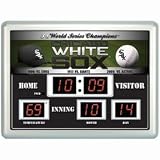 Chicago White Sox Clock - 14''x19'' Scoreboard