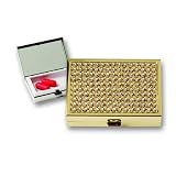 Budd Leather Swarovski Crystal Rectangle Pill Box