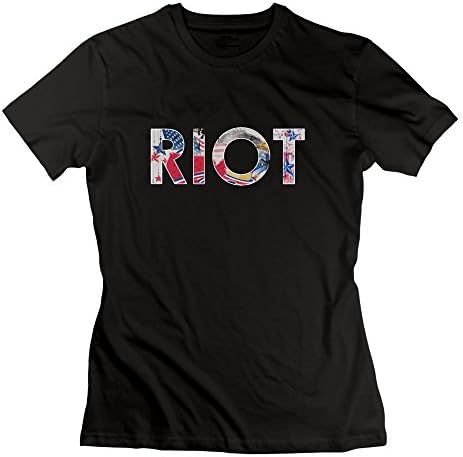 Womens Riot Funny Vintage Style Slim Fit Tees