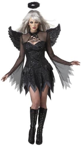 Ladies' Fallen Angel Small UK 6-8 Halloween Fancy Dress Womens Costume by JADEO