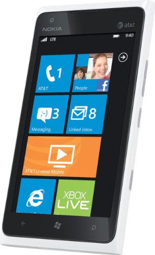 Nokia Lumia 900 4G Windows Phone, White (AT&T)