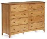 Hawthorne 8 drawer Dresser, 40.5Hx59W, OAK