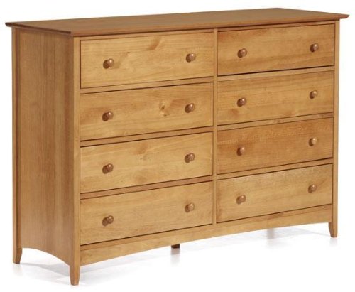 Hawthorne 8 drawer Dresser, 40.5Hx59W, OAK
