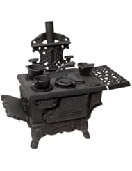 Black Mini Wood Cook Stove Set - 12 Inches Long With Accessories
