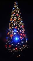 6ft (180cm) Indoor LED Multicolour Fibre Optic Xmas/Christmas Tree with stand