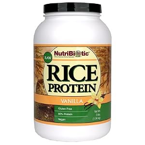 Nutribiotic Rice Protein, Vanilla, 3 Pound