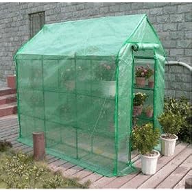 5x7 Portable Greenhouse with Shelves