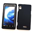 Motorola DROID 2 A955 (Verizon) Rubberized Snap On Protector Hard Case, Black