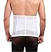 DXS Instant Tummy Tuck Boned Nipper Firm Compression Waist Cincher Shapewear 3 Hooks (Medium, White)