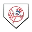 New York Yankees Home Plate Stepping Stone 12" Home Plate Stepping Stone-New York Yankees - MLB Baseball Fan Shop Sports Team Merchandise